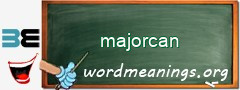 WordMeaning blackboard for majorcan